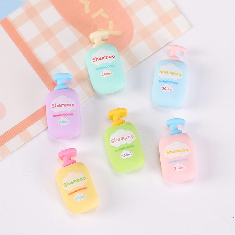 10Pcs Set 1:12 Dollhouse Miniatures Supplies Shampoo Shower Gel Body Wash Dolls Bathroom Home Furniture Decor Pretend Play Toys