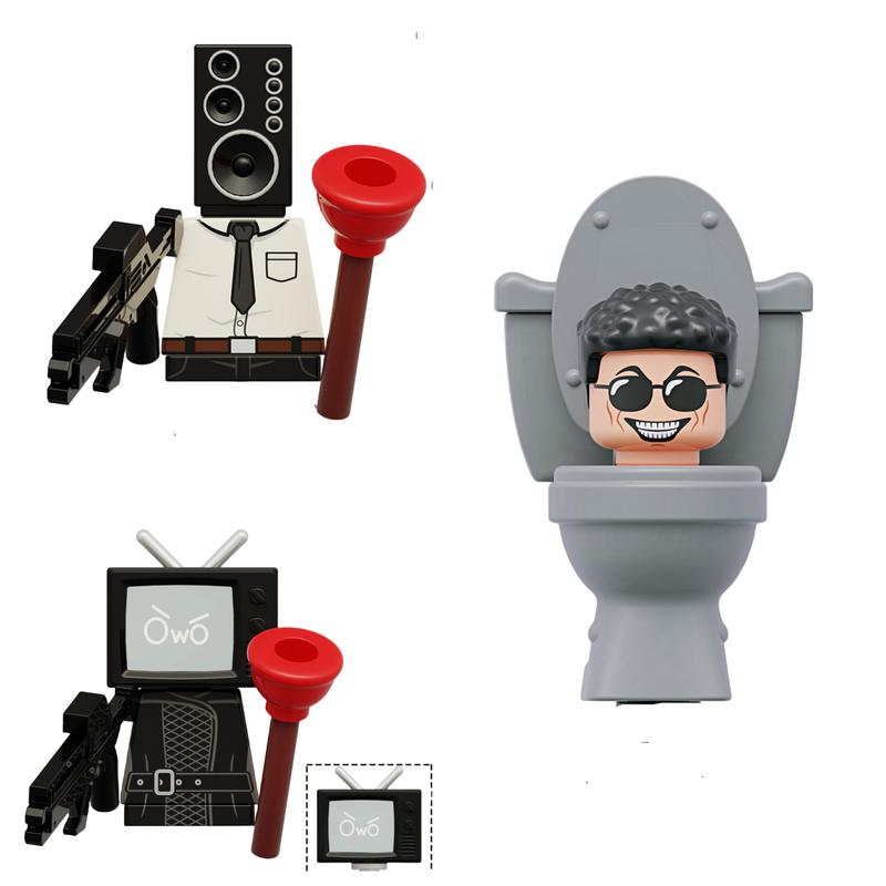 Skibidi Toilet Man KDL818 Min vs Monitor Building Block Camerman Titan Speakerman Toys For Children Christmas Birthday Gift