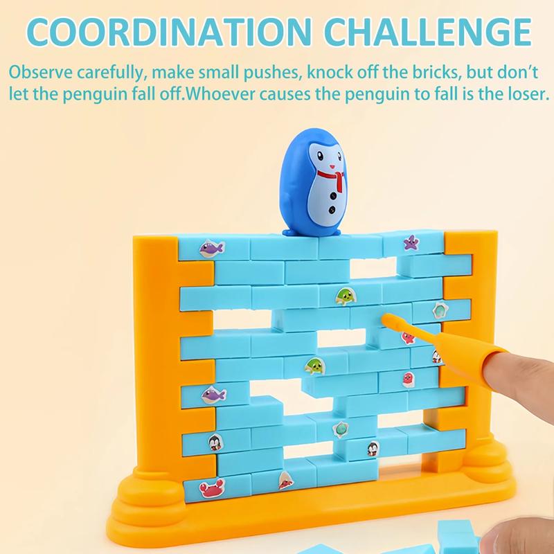 Save The Penguin Game, Funny Family Board Game, Penguin Trap Don'T Break The Walls, Penguin Trap Break Ice Activate Family Party Ice Breaking Kids Puzzle Table Knock Block