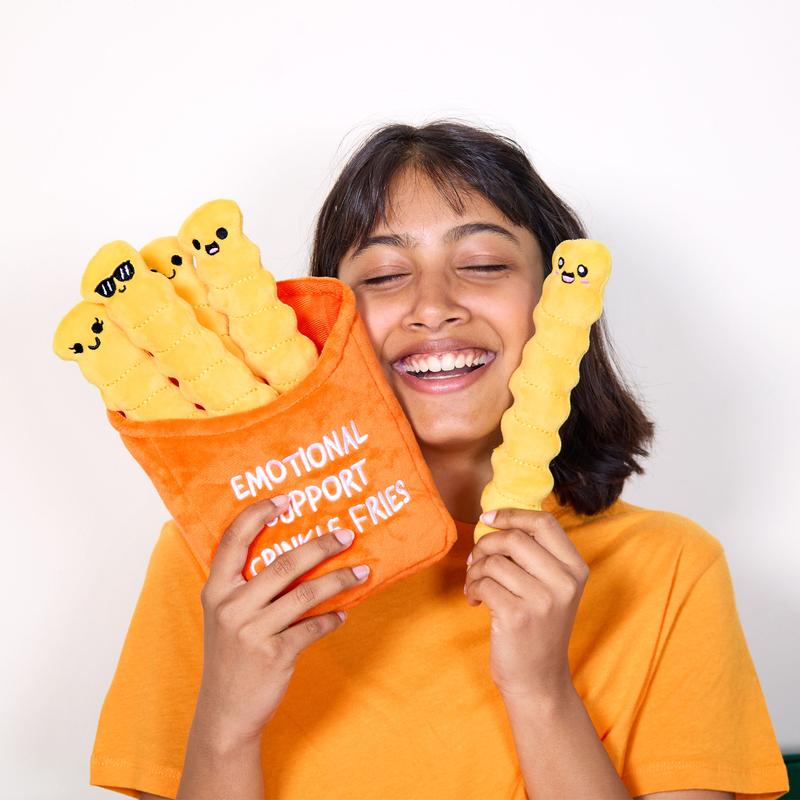 Emotional Support Crinkle Fries   Plush Fries by Emotional Support Plushies