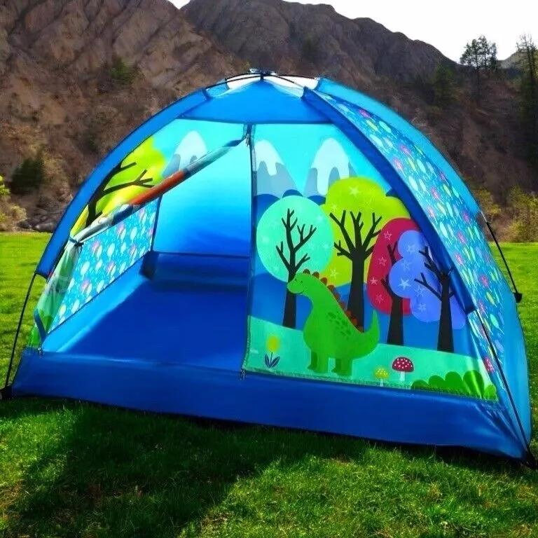 Kids Polyester Indoor Camping Play Tent with Majestic Design Print, 60