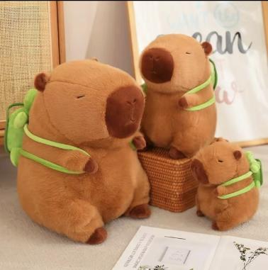 Capybara plush toys, cute simulated plush toys, soft animal decoration for family sofa and bed, pet plush, bedroom decoration