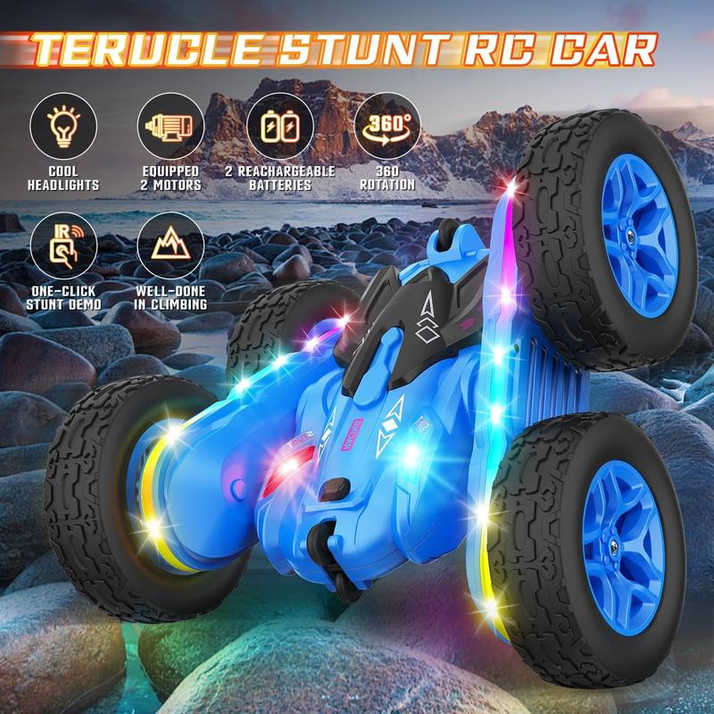 Remote Control Toys for 5 6 7 8 Year Old Boys, Excellent Racing Speed RC Stunt Cars Toys for Girls Boys Christmas Gift