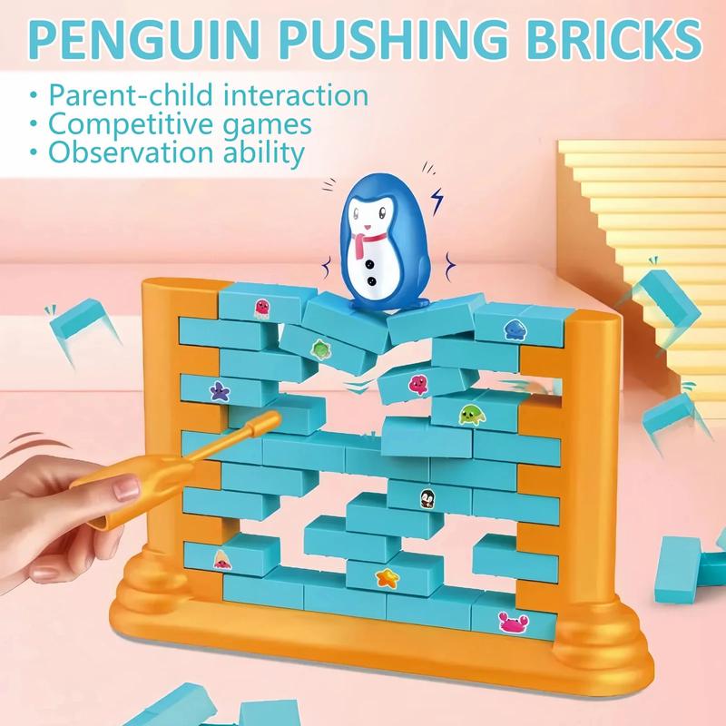 Save The Penguin Game, Funny Family Board Game, Penguin Trap Don'T Break The Walls, Penguin Trap Break Ice Activate Family Party Ice Breaking Kids Puzzle Table Knock Block