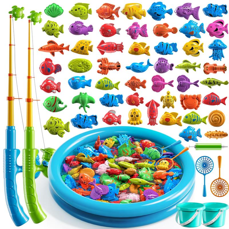 Lodestone Fishing Game Toy , Small Pool Toys for Child,  Water Toys Indoor and Outdoor, Summer Toys for , Gift for Party and Holiday