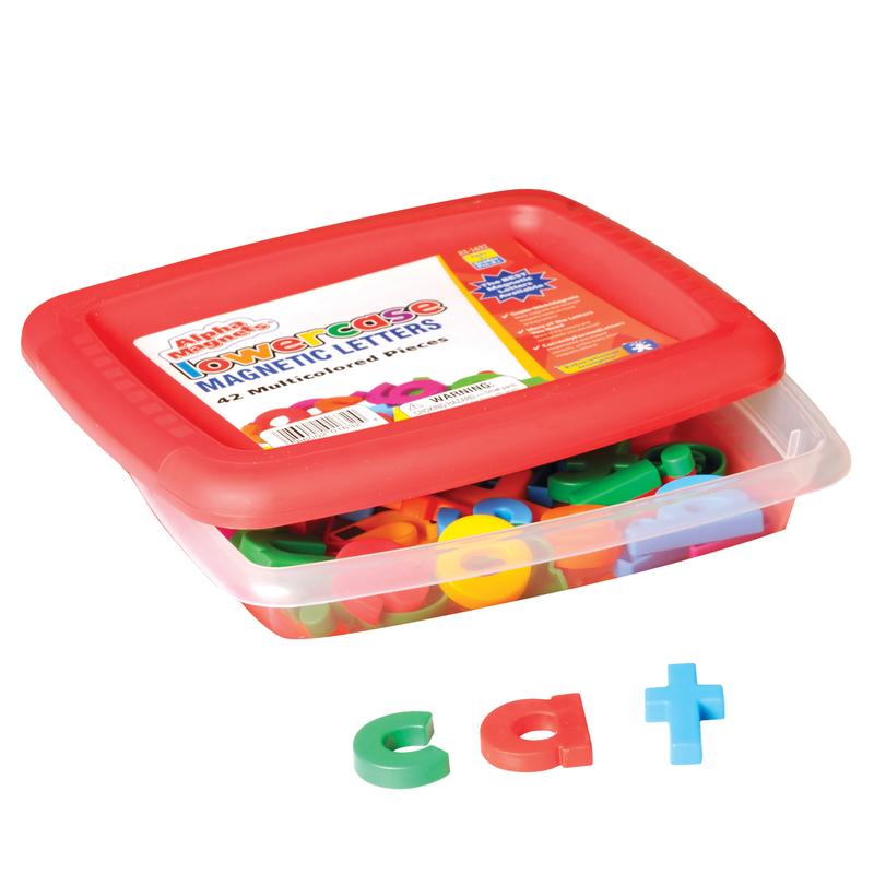 Educational Insights Multicolored Lowercase AlphaMagnets, Set of 42 Magnetic Letters, Alphabet Toy, Boys & Girls Ages 3+