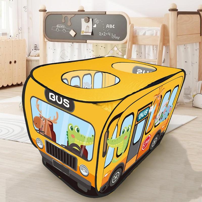 Ice Cream Truck Design Play Tent for Toddlers, Pop Up Pretend Playhouse for Kids, Outdoor & Indoor Fun Kids Toys