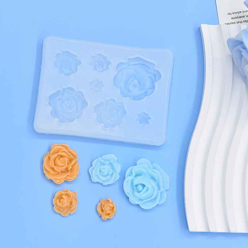 Rose Shaped Silicone Mold, Flower Shaped DIY Mold, DIY Candle Soap Making Mold, Soap Making Tool