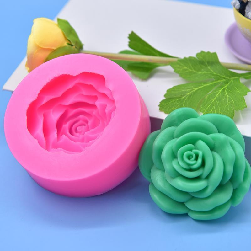 Rose Shaped Silicone Mold, DIY Rose Shaped Candle Mold, Silicone Rose Mold For DIY Candle Making