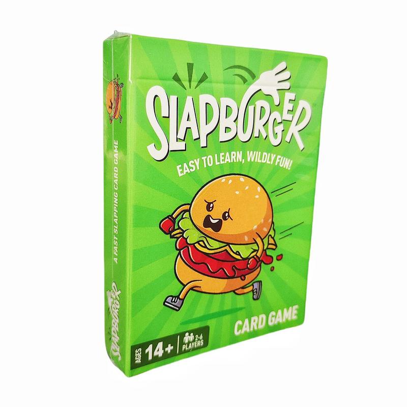 Slap Burger Game, 1 Box Funny Slap Burger Game Card, Creative Party Gift, Holiday Accessory, Birthday Party Supplies, Party Accessory