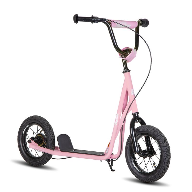 JOYSTAR christmas 2024 ornament Kick Scooter Ages 5-9 Years Old 12 Inch Front and Rear Wheel V-Brake Adjustable Handlebar