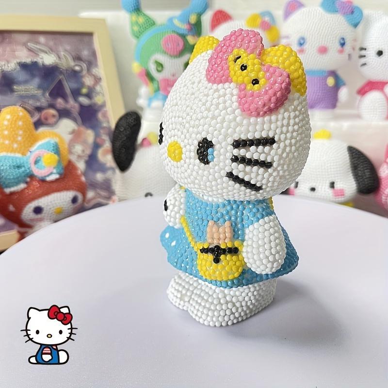 Hello Kitty Diamond Art Painting Kit, DIY Diamond Art Piggy Bank Kit, DIY Decorative Art Craft for Home Decor, Office Decor, Living Room Decor