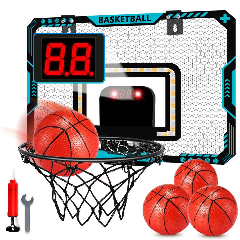 Basketball Hoop Set , Electronic Scoring & Lights Toy