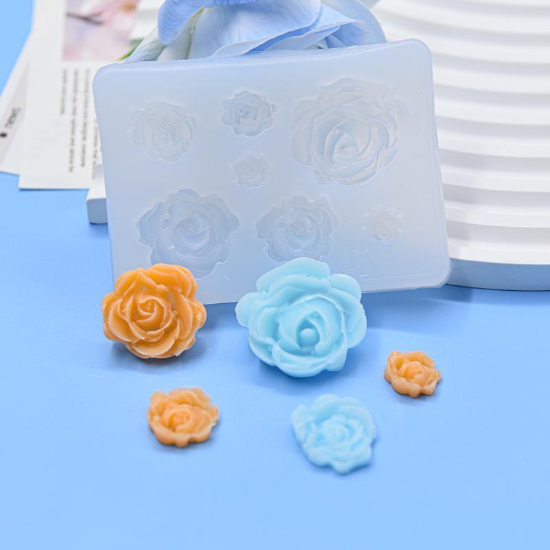 Rose Shaped Silicone Mold, Flower Shaped DIY Mold, DIY Candle Soap Making Mold, Soap Making Tool