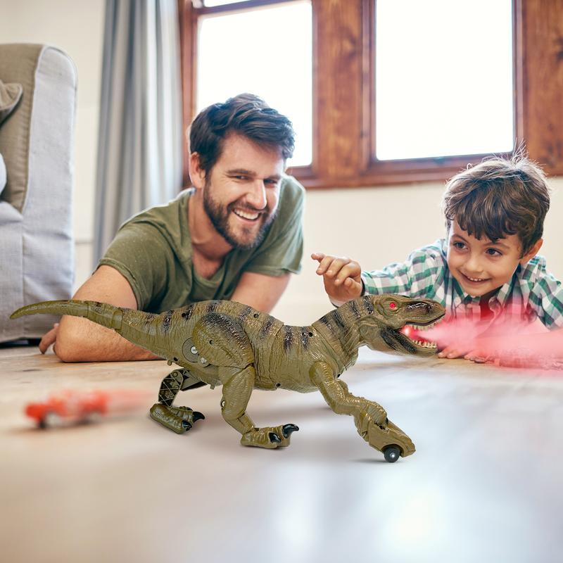 [Live only]Remote Control T-rex with big car wheels, best gift for boy and girl, birthday gift idea, Electric & remote control toy animals