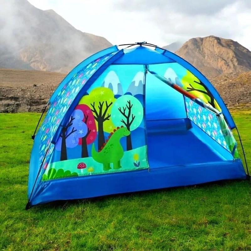 Kids Polyester Indoor Camping Play Tent with Majestic Design Print, 60