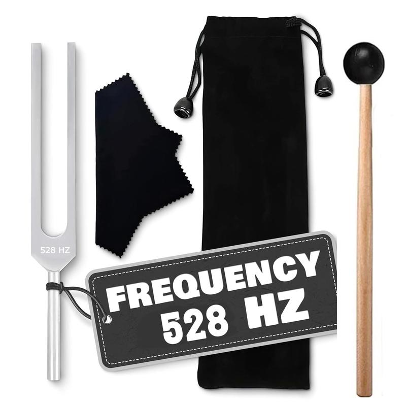 Tuning Fork 528 Hz Tuner with Mallet Set for DNA Repair Healing Nervous System Testing Tuning Fork Health Care Spiritual Accessories Bad Energy