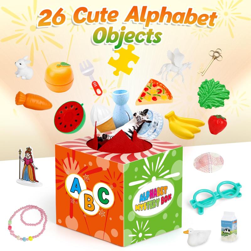 Alphabet Mystery Box,26 PCS Letters Sorting Matching Game,Montessori Educational Toy  Fine Motor Toys