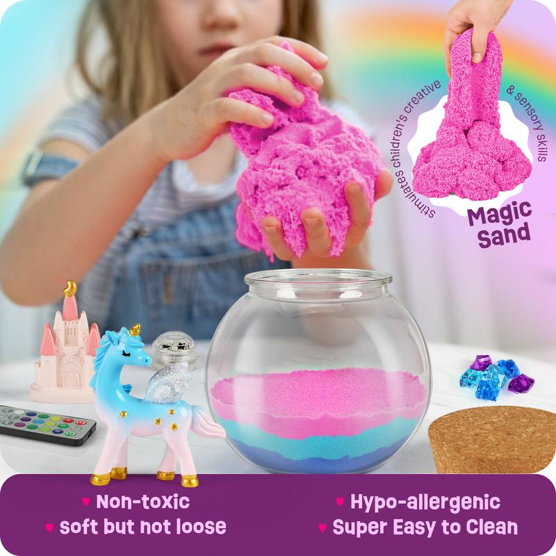 Unicorn Gifts for Girls - Unicorn Terrarium Kit for Kids - Birthday Gift for Girls Ages 4 5 6 7 8-12 Year Old - DIY Unicorn Toys for Girls - Arts and Crafts Kit for Kids - Best Girls Presents Stuff