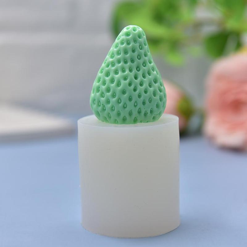 Strawberry Shaped Candle Silicone Mold, DIY Candle Making Mold, Candle Making Tool For Home Decor