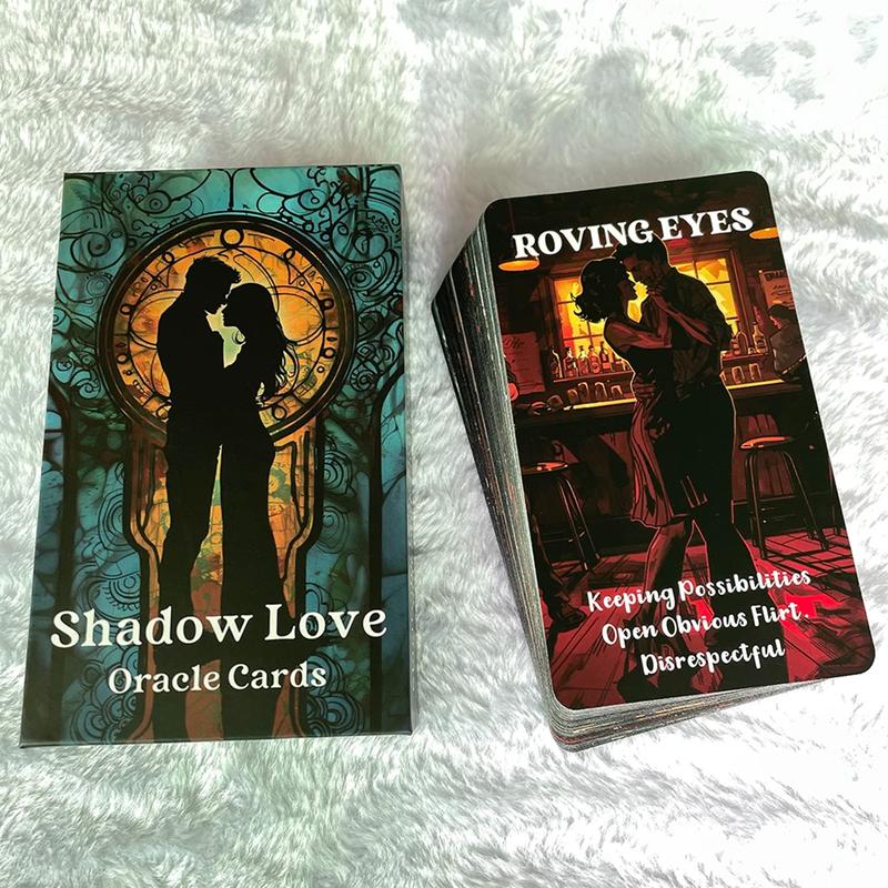 Shadow Love Oracle Cards: 56 Oracle Card Deck, Clarifying Love Situations to help you make informed decisions, divination tool for oracle reading, psychic reading, fortune, tarot cards