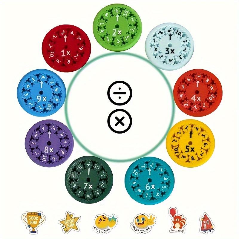 Mathematical Fidget Spinners: 9 Addition & Subtraction, 9 Multiplication & Division, 18 Total - Educational Counting Toys for Ages 14 and Up