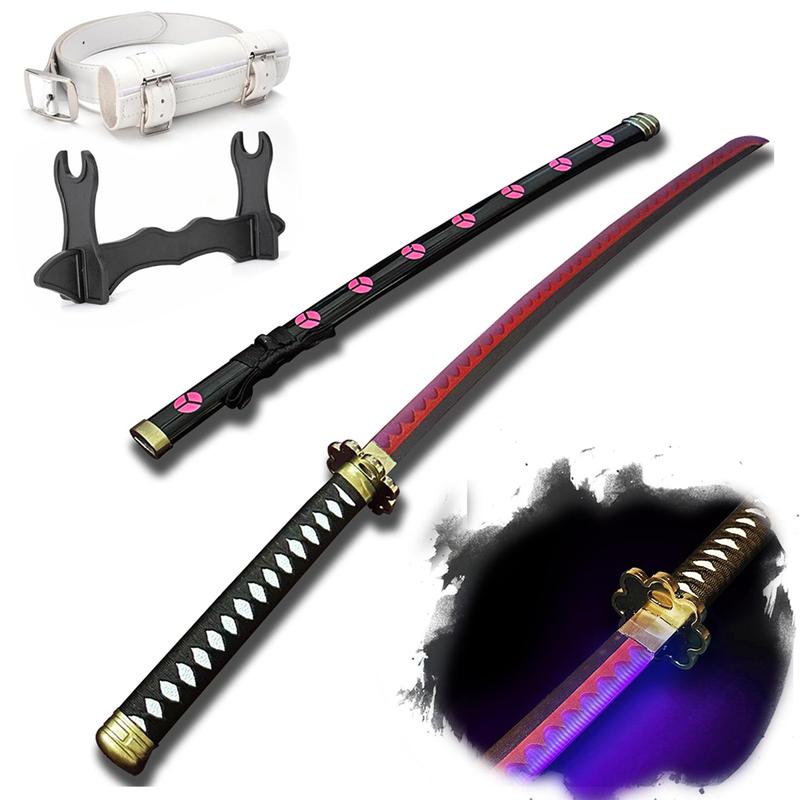 2.0 Upgraded Light Up One Piece Roronoa Zoro Sword - 40 inches Plastic Anime cosplay prop