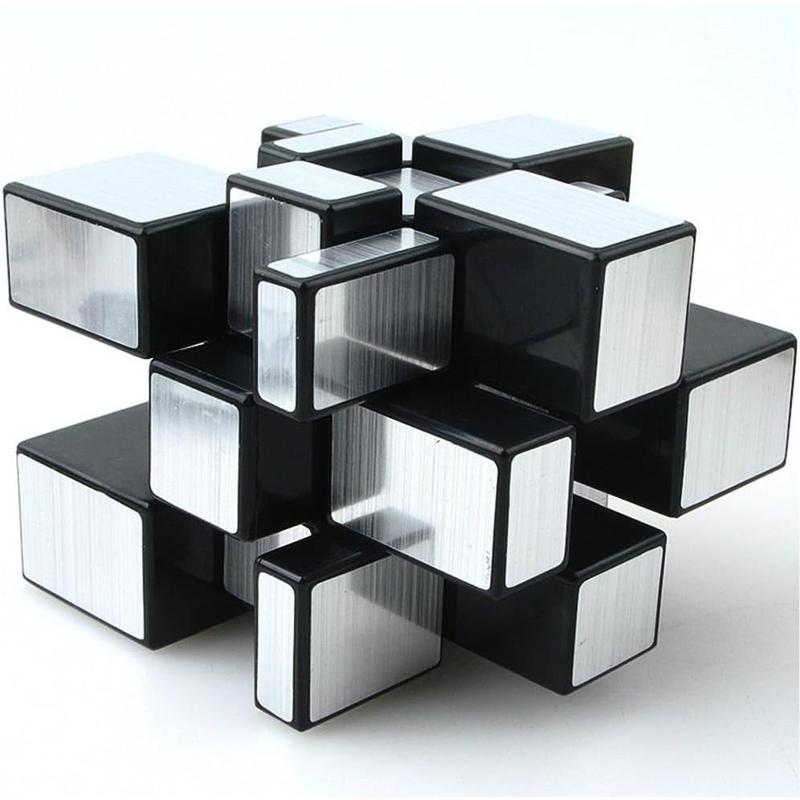 TANCH Mirror Speed Magic Cube 3X3 Puzzle For Children & Adults Kids Silver-