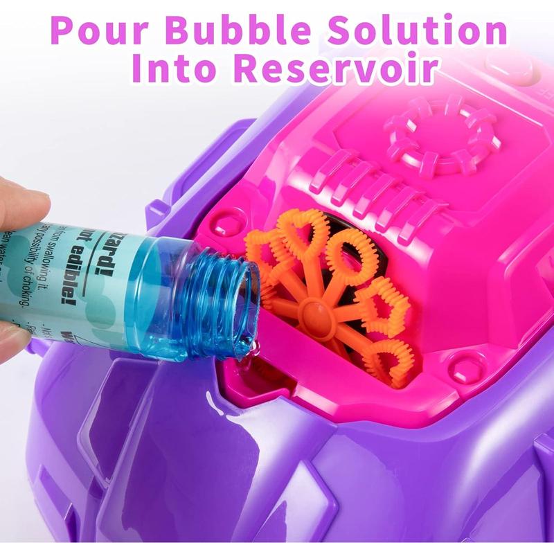 Pink and Purple Bubble Lawn Mower , Bubble Machine, Outdoor Toys,  Christmas, Easter Birthday Gifts