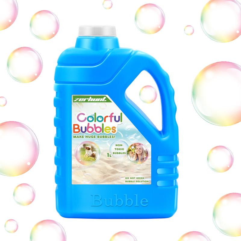 Christmas 2024 Gifts for Kids Zerhunt Bubble Solution Refill 33.8 OZ: Bubble Concentrate Solution for Bubble Machine| Bubble Solution Refill for Giant Bubble Wand, Bubble Gun Blower, Birthday Party Concentrated Bubble