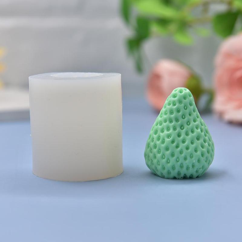 Strawberry Shaped Candle Silicone Mold, DIY Candle Making Mold, Candle Making Tool For Home Decor