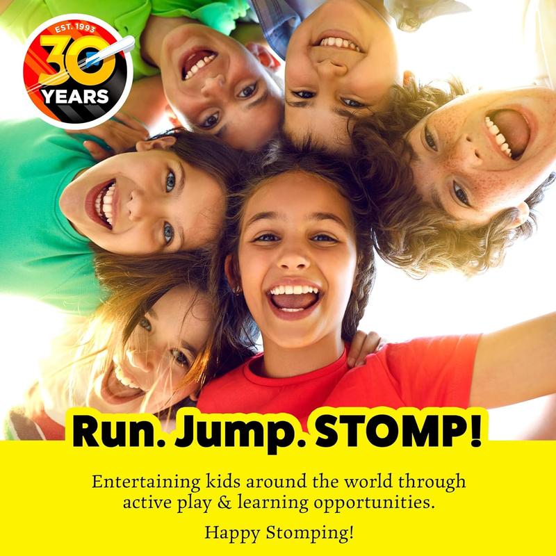 Stomp Racers Air Powered Race Cars by Stomp Rocket, 2 Car Racer Pack - Dueling Stomp Racers Toy Car Launcher, STEM Learning Toy for Kids