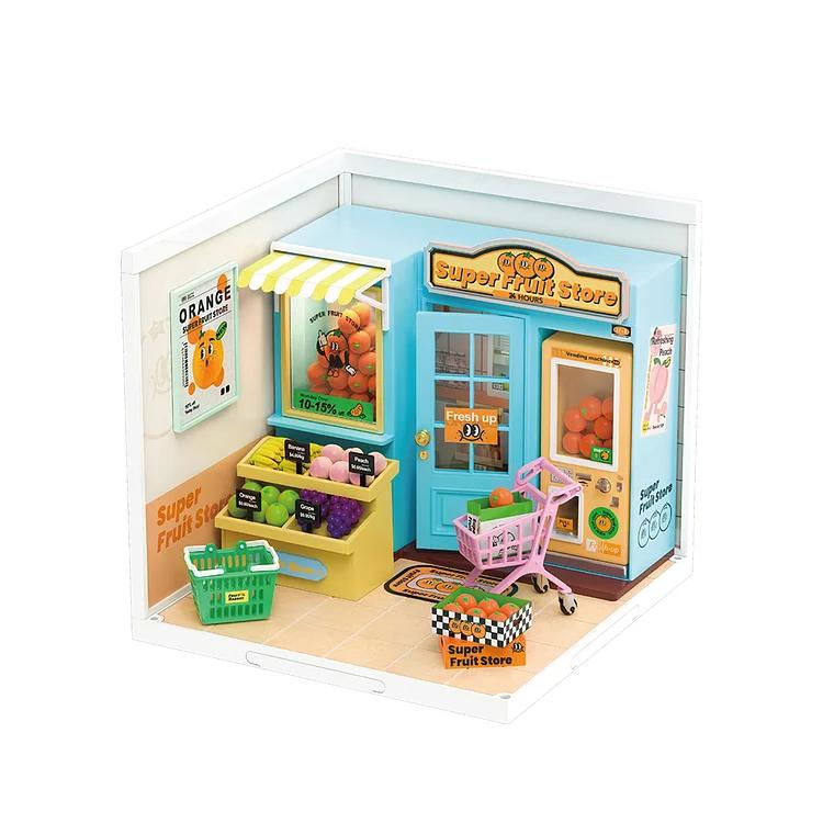 Rolife Super Creator Super Fruit Store Plastic DIY Miniature House Kit DW003