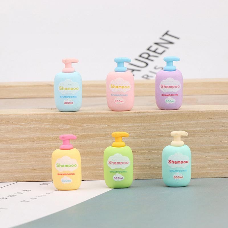 10Pcs Set 1:12 Dollhouse Miniatures Supplies Shampoo Shower Gel Body Wash Dolls Bathroom Home Furniture Decor Pretend Play Toys