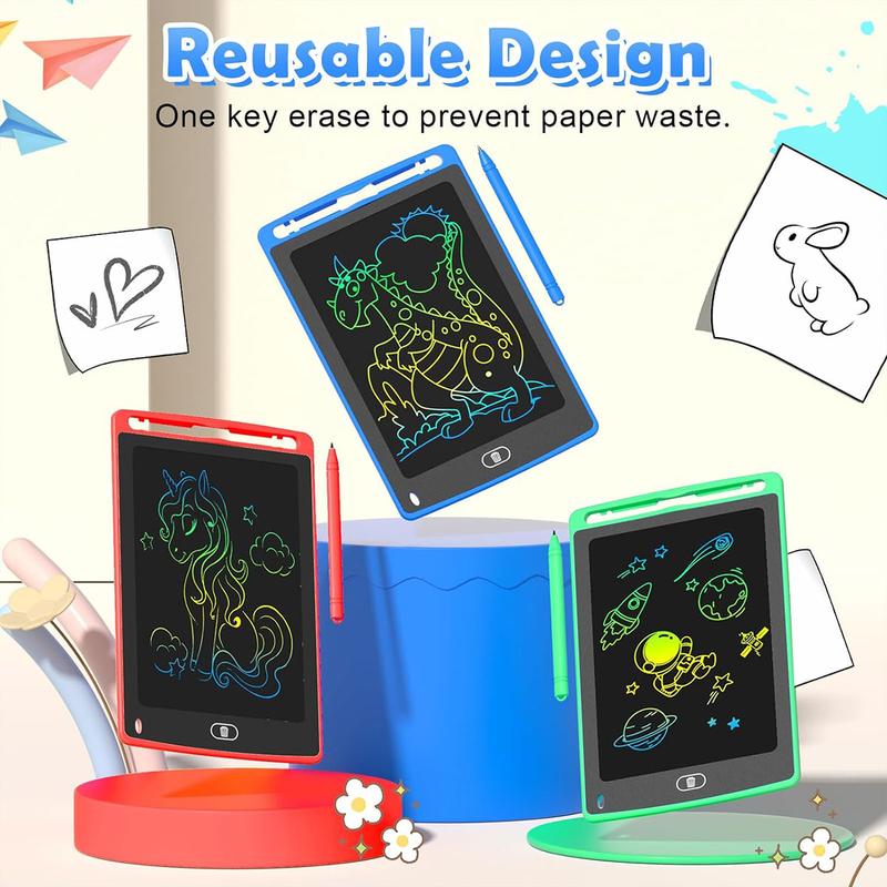 Aiqriwv LCD Writing Tablet for Kids, Drawing Pad writingtablet for Classroom, Preschool Writing Board learning machine for Girls and Boy, Toddler Doodle Board Toy for Halloween, Christmas Gifts