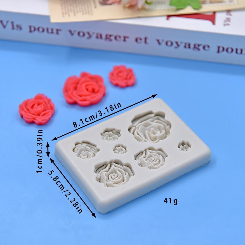 Rose Shaped Silicone Mold, Flower Shaped DIY Mold, DIY Candle Soap Making Mold, Soap Making Tool