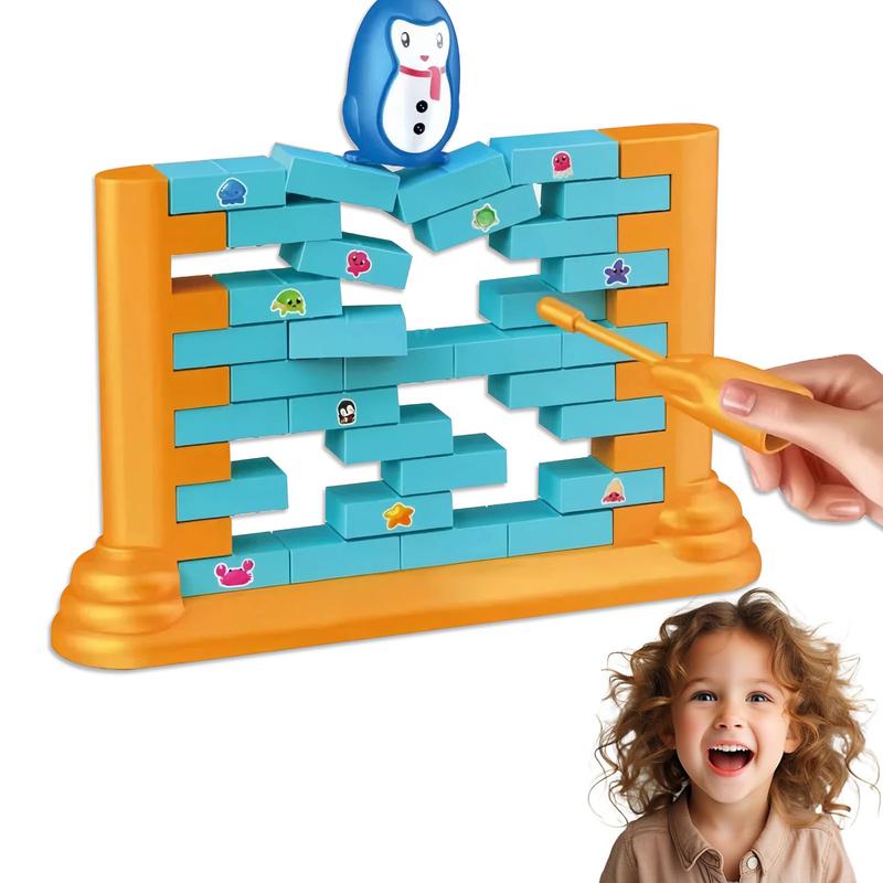 Save The Penguin Game, Funny Family Board Game, Penguin Trap Don'T Break The Walls, Penguin Trap Break Ice Activate Family Party Ice Breaking Kids Puzzle Table Knock Block