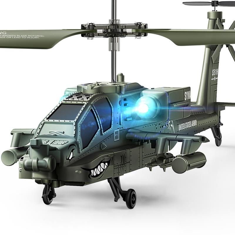 SYMA S51H Remote Control Helicopter, RC Helicopter 2.4GHz Military Army Helicopter Toys for Boys Girls Kids with Altitude Hold, One Key Take Off Landing, LED Light, Low Battery Reminder rc helicopter