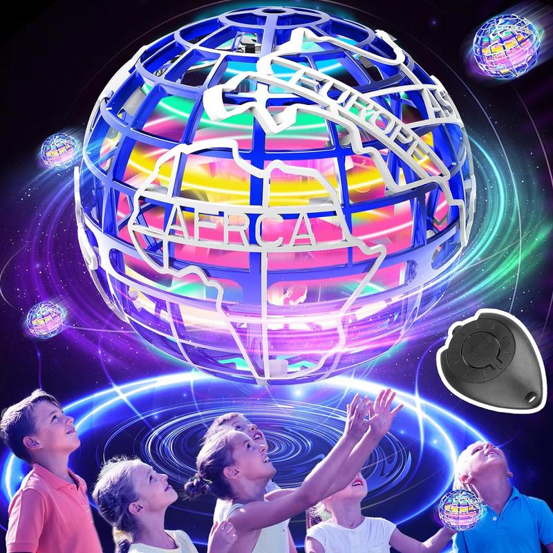 Christmas Gifts-Flying Orb Ball Toy Newest Upgrade Hover Boomerang Ball  360°Rotating Drone Ball Effects Cool Cosmic Globe Toys for Kids Teen Adults