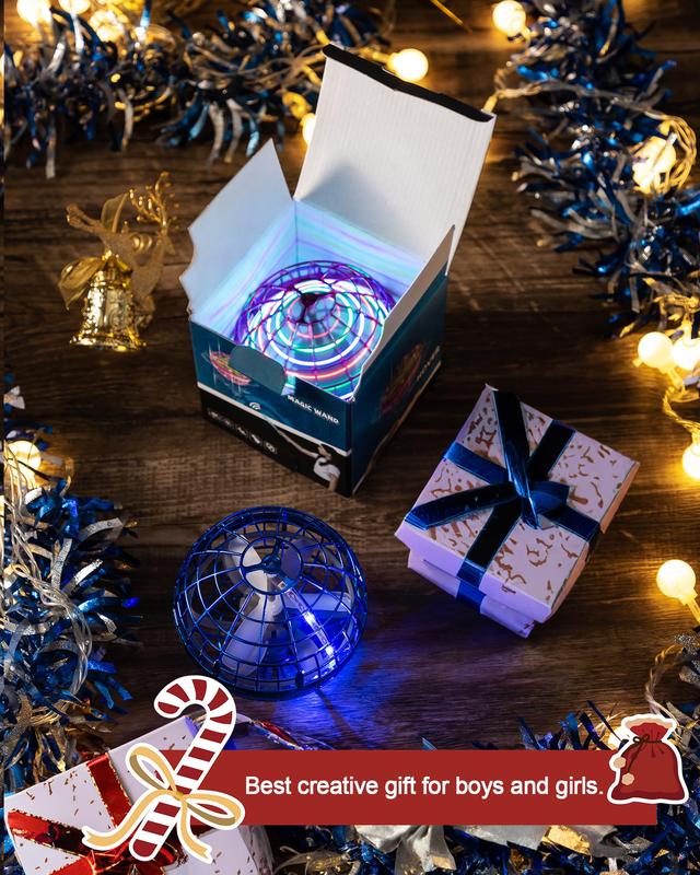 Flying Orb Ball Toy 2024: Cosmic Globe Galaxy Ball with Led Lights, Boomerang Hover Orb, Galactic Flying Spinner, Hand Mini Drone Ball