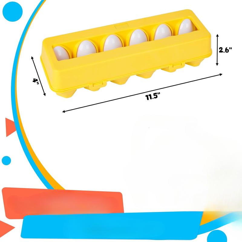 12PCS Matching Eggs Shape sorter Toy Educational Toy for Kids Easter Toy Eggs for Boys Girls