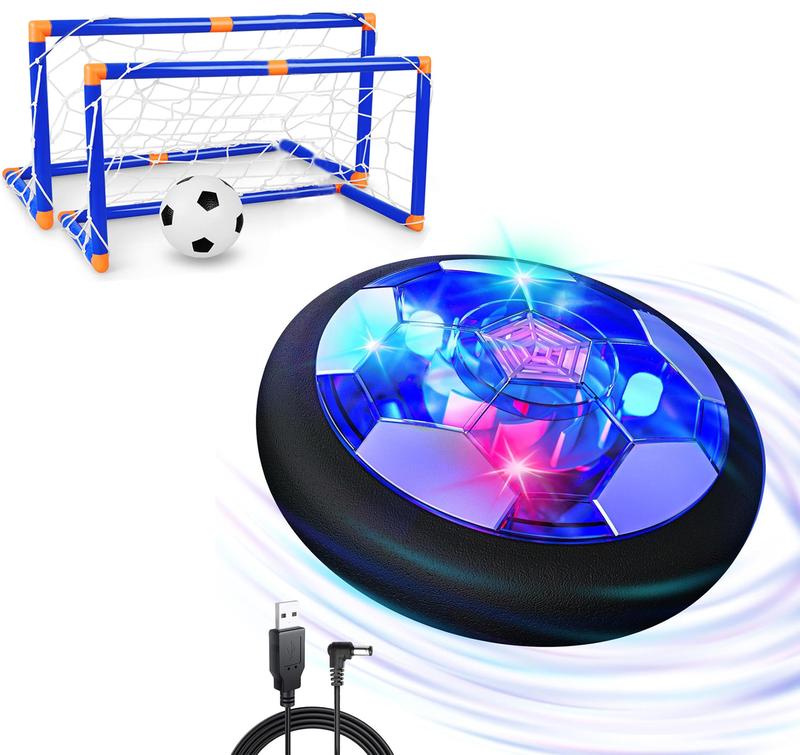 Hover Soccer Ball Rechargeable Floating with Led Lights Indoor Air Football Game Set