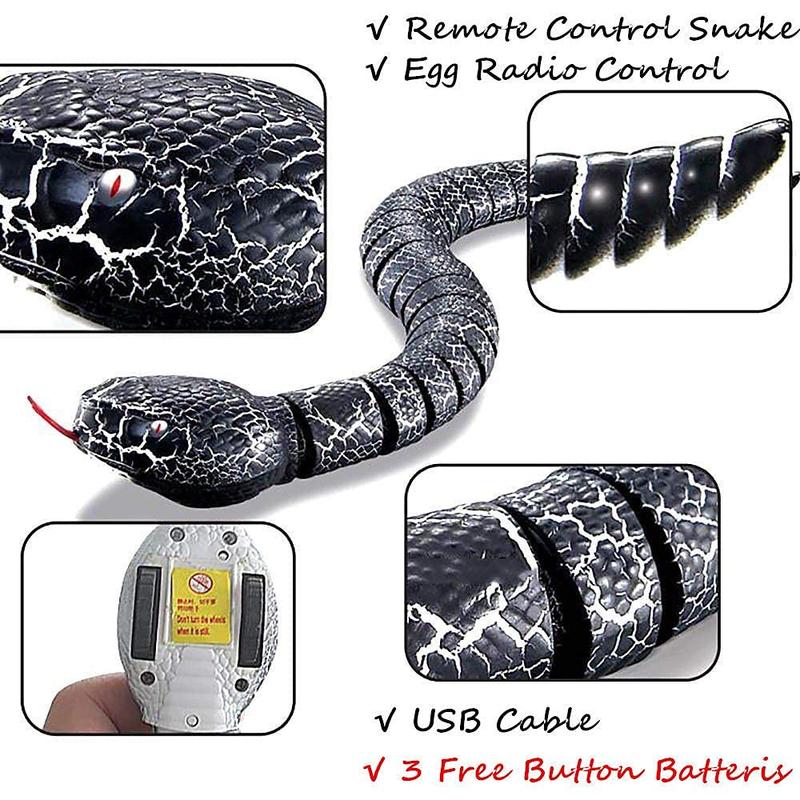 Remote Control Animal Snake Toy RC&Robot Electric Snake Toy Fast Moving of Fake Rattlesnake toys