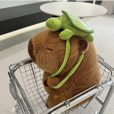 Capybara plush toys, cute simulated plush toys, soft animal decoration for family sofa and bed, pet plush, bedroom decoration