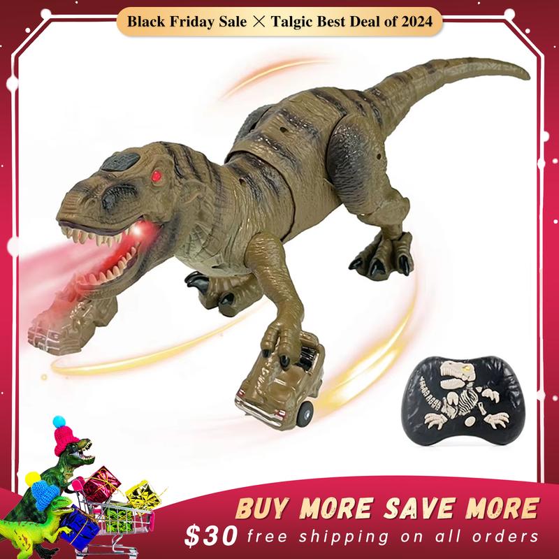 [Live only]Remote Control T-rex with big car wheels, best gift for boy and girl, birthday gift idea, Electric & remote control toy animals