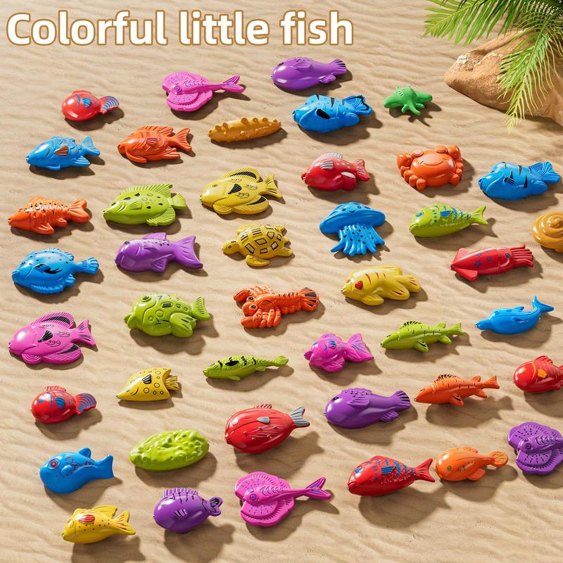 Lodestone Fishing Game Toy , Small Pool Toys for Child,  Water Toys Indoor and Outdoor, Summer Toys for , Gift for Party and Holiday