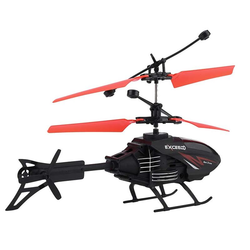 Helicopter with Led Light Rc Helicopter Outdoor Mini RC Infraed Induction Helicopter Aircraft Flashing Light Helicopter Christmas Gifts for Men Helicopter Drones for Kids 8-12