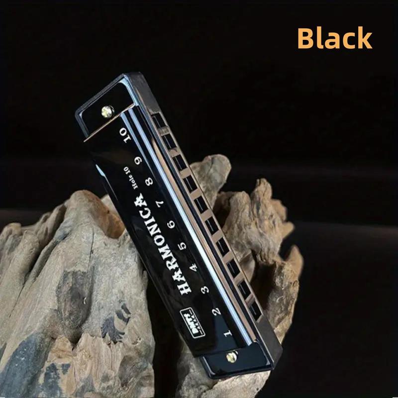 Travel 10 Holes Harmonica for Beginner, Professional Blues Harmonica for Beginner, Fun Toys for Boys, Musical Instruments & Accessories