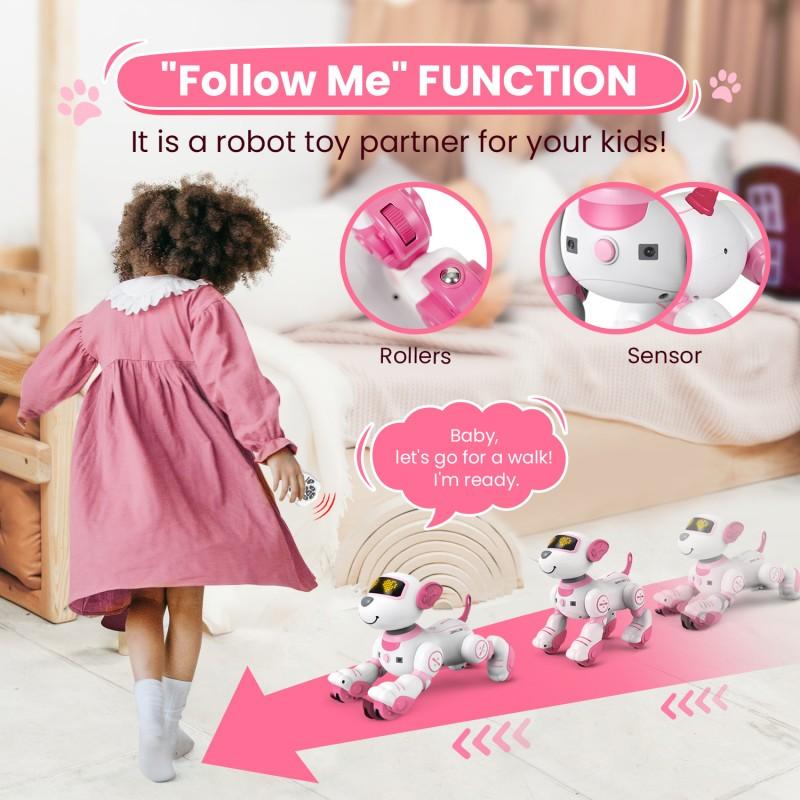 Children's Intelligent Voice Dialogue Charging Robot Dog Touch Sensing Song Dance Programming Remote Control Robot Educational Toy