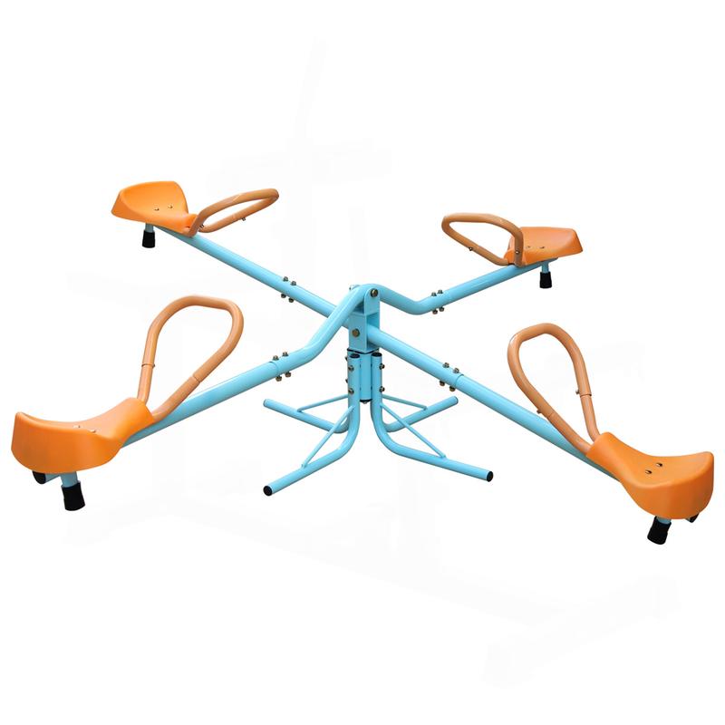 Outdoor Kids Spinning Seesaw Sit and Spin Teeter Totter, Outdoor Playground Equipment for backyard,Sturdy Frame & Durable Material, for kids 3-8 years